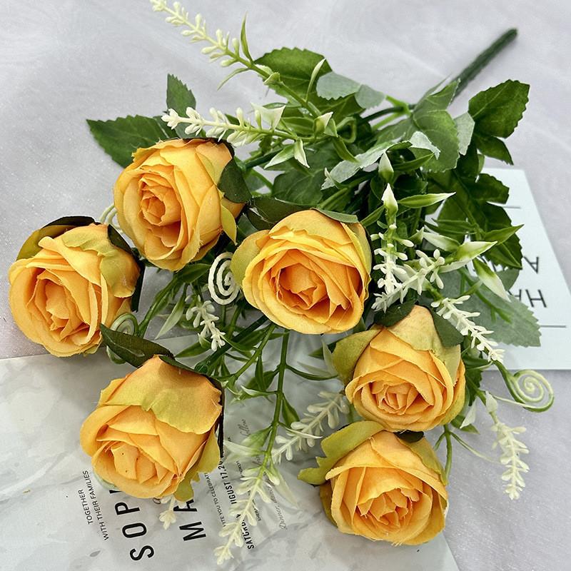 Romantic Rose Wedding Bouquet Artificial Flowers For Bridal Decor And Event Table Arrangements