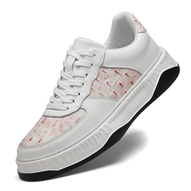 

Fashion Genuine Leather Shoes Fashion Sneakers for Driving Male Shoes Comfortable Men Lace-Up Skate Flats Non Slip Youth Walking Shoe 46