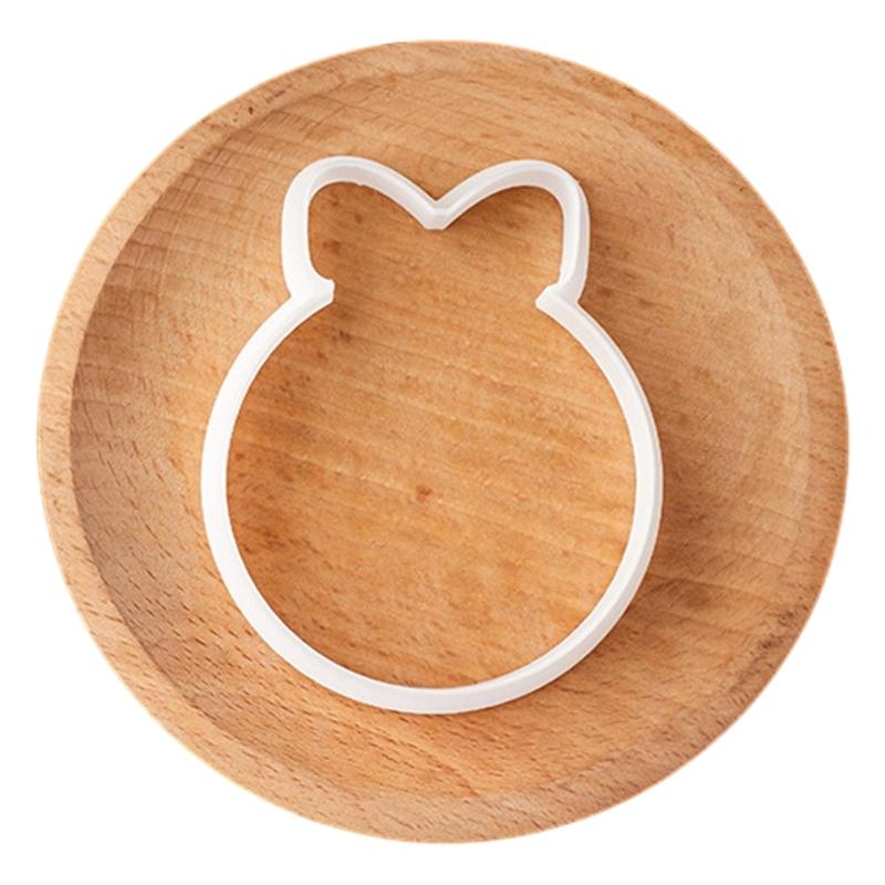 

Christmas Fondant Cookie Cutter Heat Resistant Biscuit Cookware Acrylic Baking Mold for Cake Dessert Shop Essential