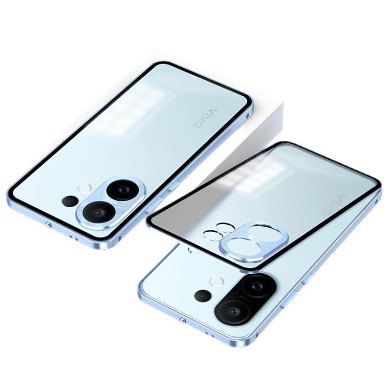 Magnetic Shockproof Metal Phone Case for VIVO S30/S30Pro with Single-sided Snap Button S30Promini