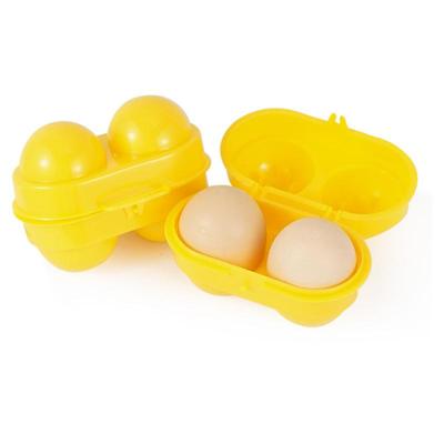 2 Grids Ei Lagerung Box Tragbare Outdoor Camping Picknick Ei Box Küche Kühlschrank Ei Halter Container Organizer Fall