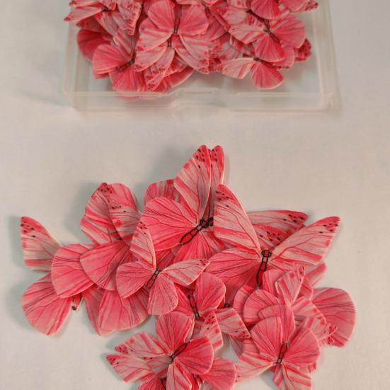 72 ks jedlých motýlů, dekorace na dort, oplatkové papírové motýly na dorty, muffiny, dezerty, narozeninové, svatební, večírkové potřeby