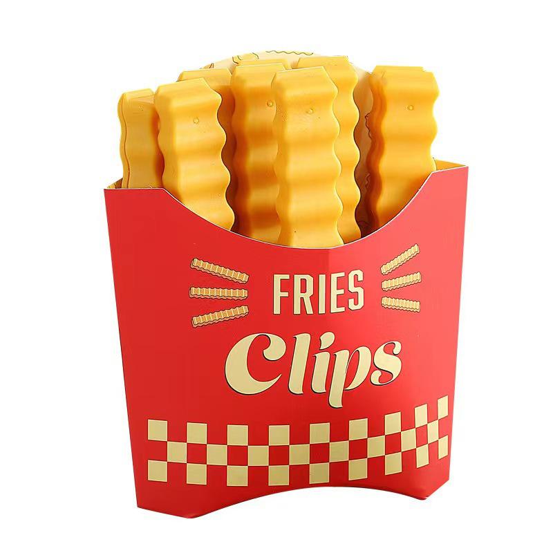 One-Piece French Fry Bag Sealing Clip - Keeps Snacks Fresh and Moisture-Proof