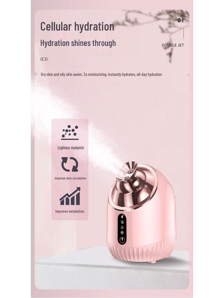 Dual-Function Hot & Cold Facial Steamer for Hydration and Pore Opening