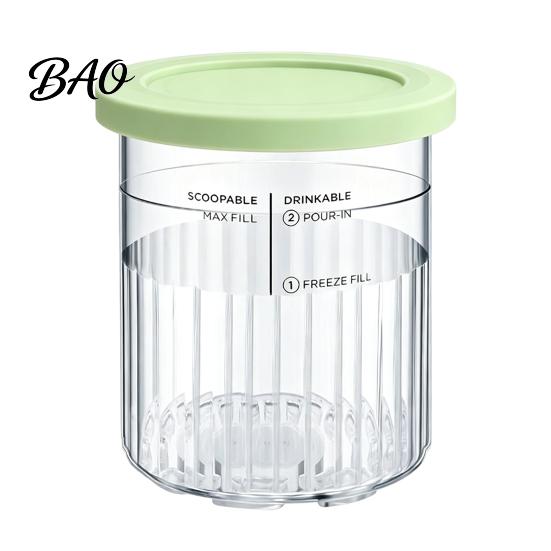 Kitchen Gadgets for Treats Ice Cream Pint Containers Ninja NC500, NC500C, NC501, NC501C Series, Food Grade Compatible with NC500 NC501 Series Plastic