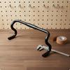 Gravel Drop Handlebar Polished Finish Anodized Aluminum Wide Splay Flared Bar Silver