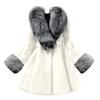 Damen-Faux-Mantel, elegant, dick, warm, modisch, Oberbekleidung, lange Fake-Jacke