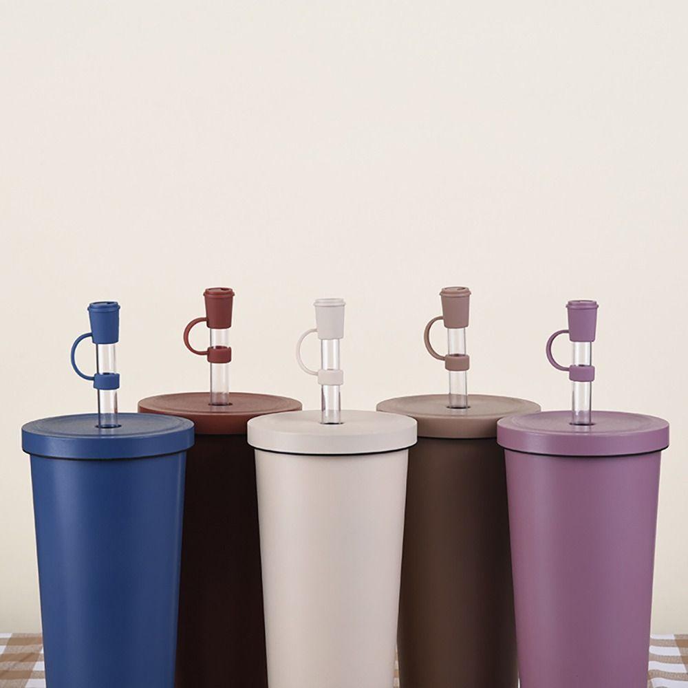 Splash Proof Airtight Cartoon Plugs Cover Drinking Dust Cap Silicone Straw Plug Cup Accessories
