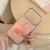 Creative Colored Diamond Pink Guava Phone Case for iPhone 16, iPhone 17, iPhone 17 Pro Max