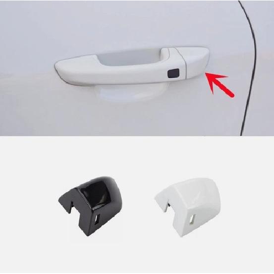 Black White Exterior Front Door Handle Key Hole Cover for Porsche Cayenne 11-17