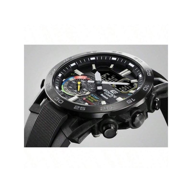 **Casio Men's Watch, Bluetooth Sapphire Poseidon ECB-40 Non-Mechanical Pointer Watch, ECB-40YMP-1APR**