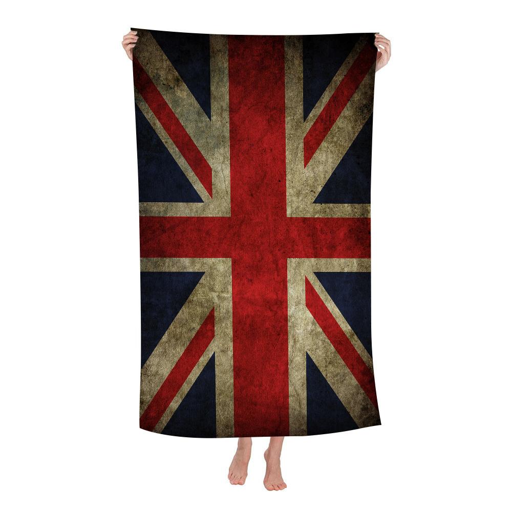 

UK England Flag Big Microfiber Beach Towels Quick Dry Towel Sand Beach Towels Pool Towel for Travel Swim Pool Yoga W30*H60(CM)