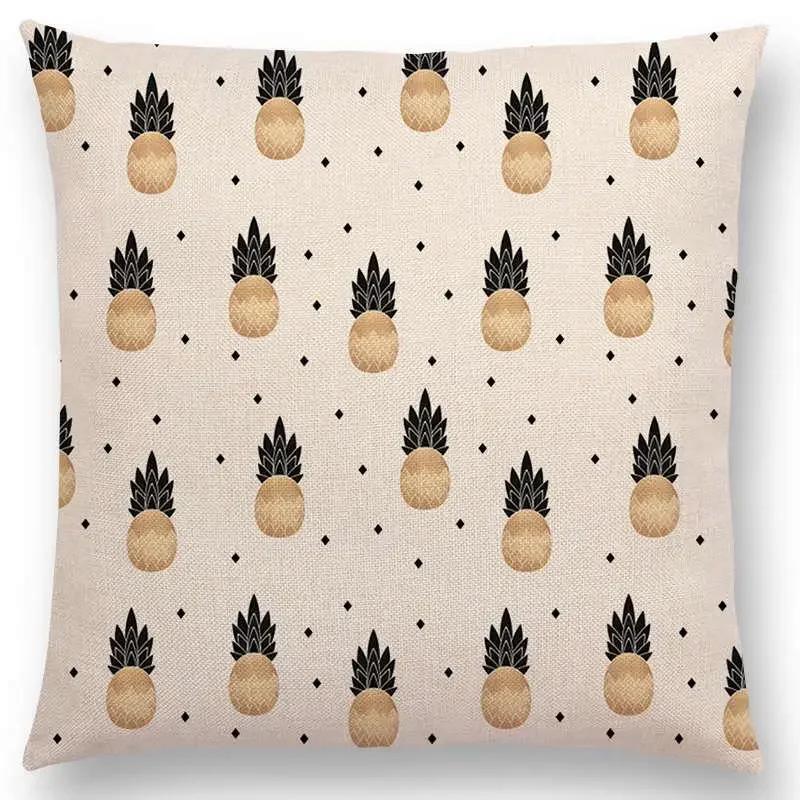 Latest Lovely Happy Cactus Pretty Pineapple Colourful Ice Cream Precious Agate Prints Car Cushion Cover Sofa Throw Pillow Case