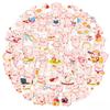 10/30PCS Cute Pink Fat Pig Sticky PVC Sticker DIY Laptop Luggage Skateboard Colored Decoration Scrapbooking for Kids