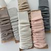Soft Skin-Friendly Sweat-absorbent Knitted Leg Warmers White Leg Guards Korean Ins Style Foot Covers College JK Slouch Socks