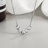 Eco-friendly Glitter Bead Necklace: Elegant & Versatile Clavicle Chain for Women