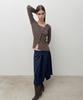 Daiaegeuneol Diagonal Button Knit (Brown)