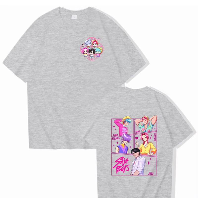 16 Colors Movie KPop Demon Hunters Saja Boys Graphic Tshirts Men Women Korean Fashion Trend Streetwear Unisex Casual T-shirt