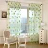 100x200cm Sunflower Printed Tulle Curtains Home Living Room Window Panels Drapes Sheer Voile Tulle Home Window Decorations