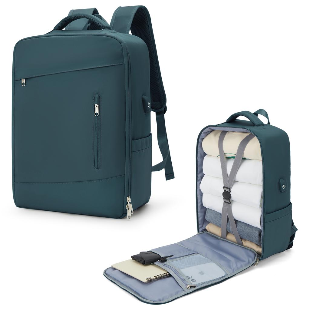 Travel Laptop Backpack, Business Sturdy Laptops Backpack with USB Charging Port, Carry On  Women Travel Backpack Waterproof  Bag