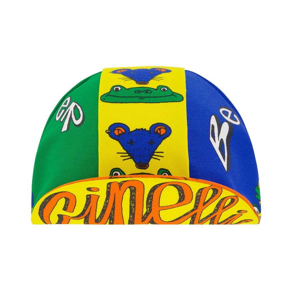 Cinelli MELCHER OOSTERMAN BETTER TOGETHER Cap, Green/Yellow/Blue