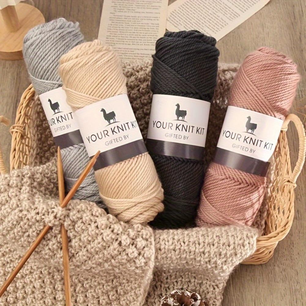 2pcs Alpaca Wool Blend Yarn Fashion Collection Art Crafts Crochet and Knitting Supplies for Sweaters Coats Capes Hats & Gloves