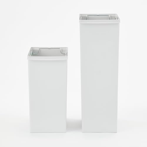 MUJI Dust box with selectable polypropylene lid, small (for 20L bag), light gray MAB07A6S