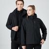 3-in-1 Men's and Women's Waterproof Windproof Mountaineering Jacket Set for Outdoor Winter, Spring, and Autumn.