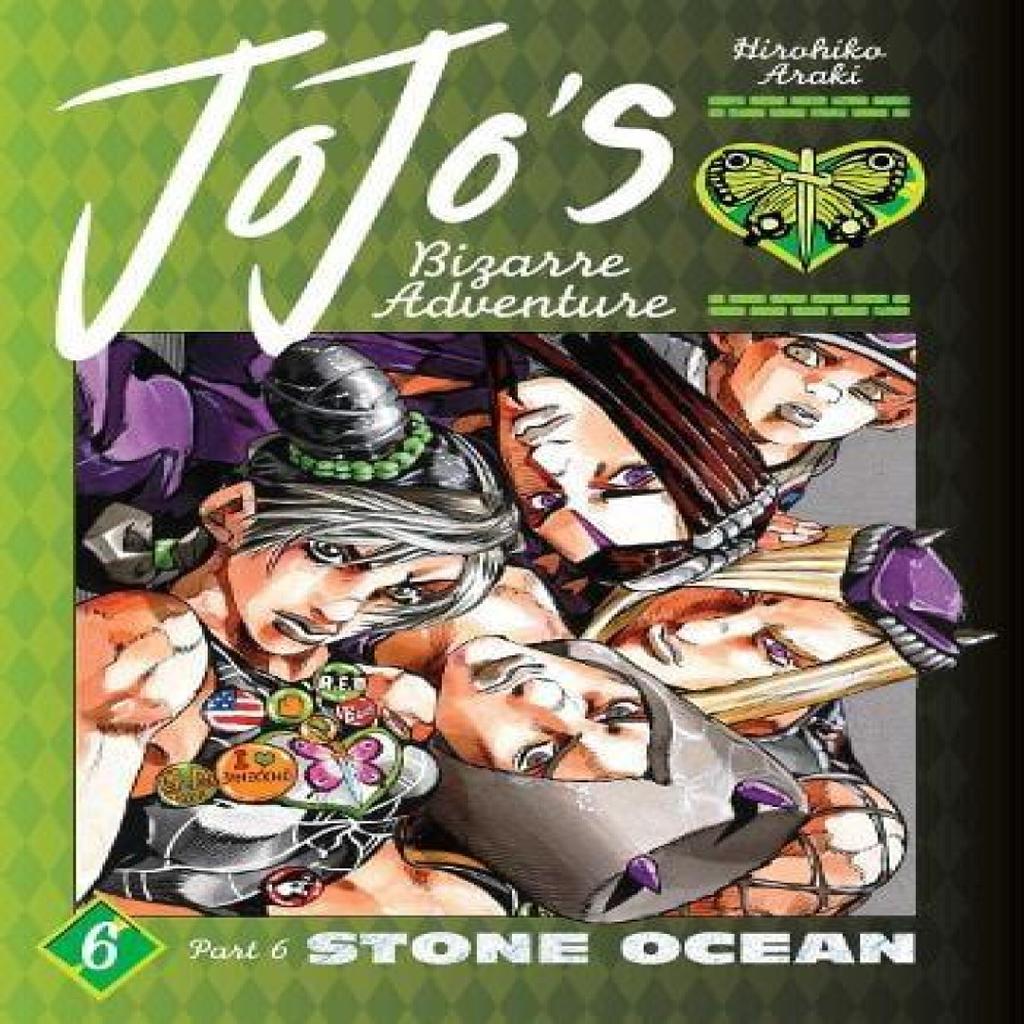 JoJos Bizarre Adventure Part 6Stone Ocean Vol. 6 by Hirohiko Araki Hardback Book 9781974748808