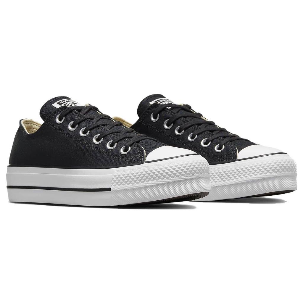 Converse All Star Lift Comfortable Versatile Durable Low Top Canvas Shoes Women Sneaker Black 560250F-001