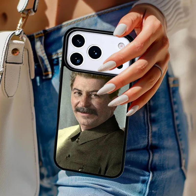 Soviet Union Leader Stalin Phone Case For iPhone 17 Air 14 15 13 12 Max Cover For Apple 16e 11 Pro Max Plus Coque