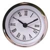 Small Quartzs Clock Movement Insert 60mm Round Roman Numerals Silver Trim Watch Insert for Wall Clock Replacement
