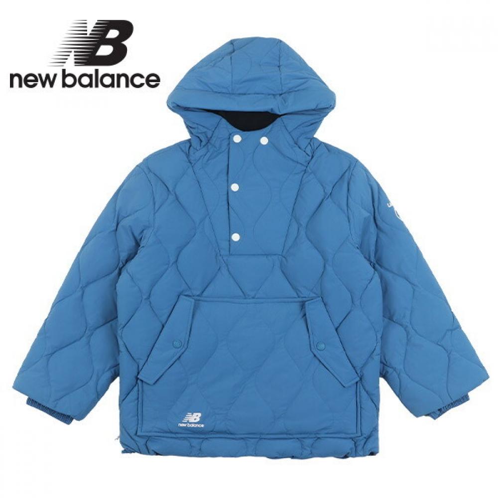 

New Balance Детский однослойный утепленный анорак синего цвета 150
