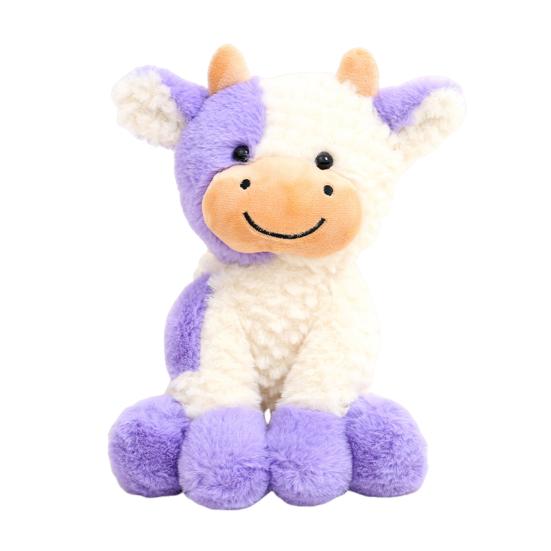 Cartoon Cow Doll Sitting Standing Chinese Zodiac Cow Plush Doll Cow Stuffed Animal Toy Birthday Gift