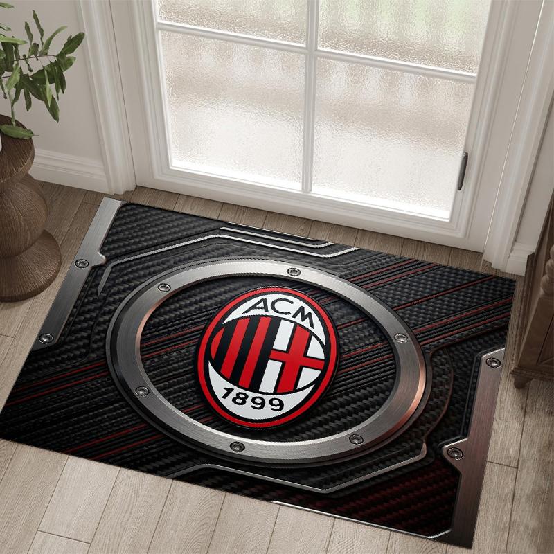 AC Milan Design Crystal Velvet Carpet Cozy Non?Slip Printed Rug For Bedroom Living Room Entrance