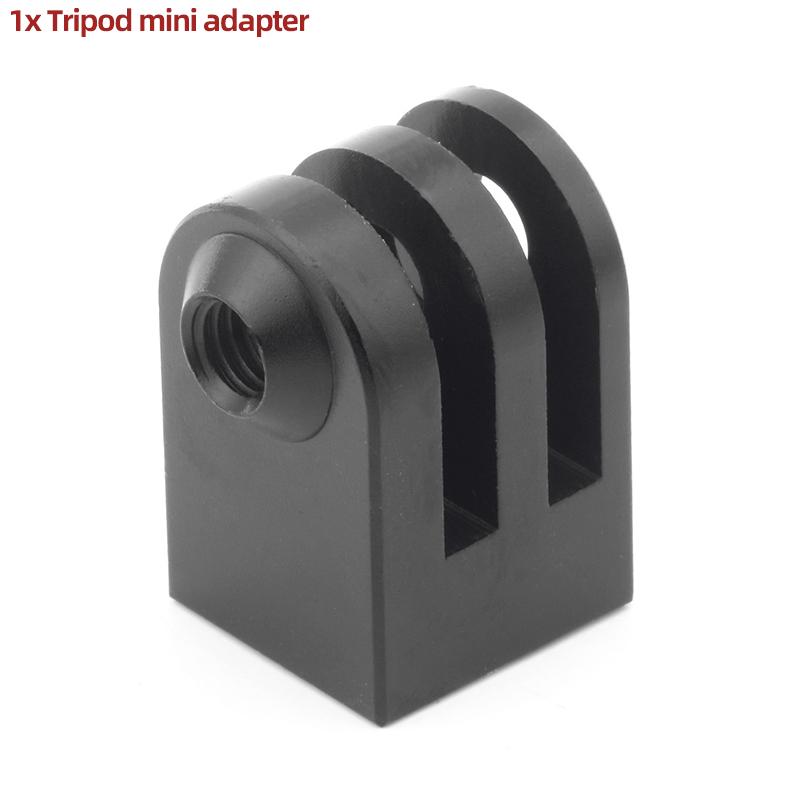 Tripod Adapter 1/4" Male to 1/4" Male to 3/8" Male Screw Connectors For GoPro Hero 13 12 11 10 9 Insta360 X5 X4 X3 DJI Action