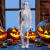 Decoração de Esqueleto de Halloween Esqueleto Assustador com Articulações Móveis Esqueleto Posável Decoração Realista para Interior Exterior