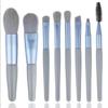 Yumoyuan 8-Piece Mini Makeup Brush Set: Portable, Soft Foundation & Eye Shadow Brushes