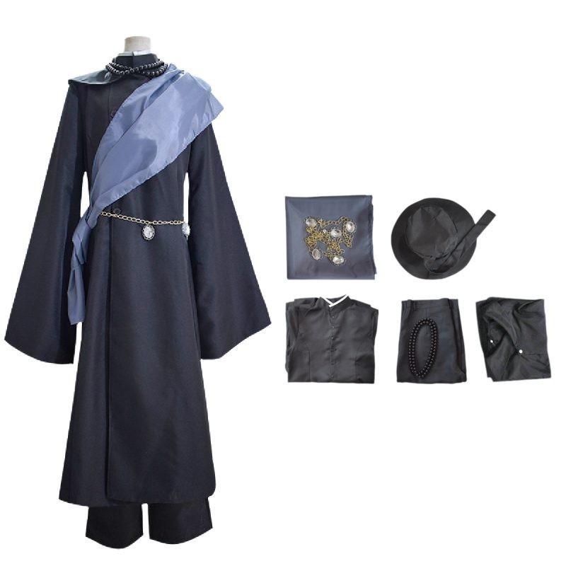 Black Butler Sebastian Cosplay Costume Full Set Funeral Dress With Hat Anime Source
