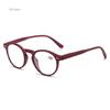 Reading Glasses for Women Patterned Round Anti Blue Light Presbyopic Eyeglasses Men Vintage Farsighted Eye Glasses +1.0 To +4.0