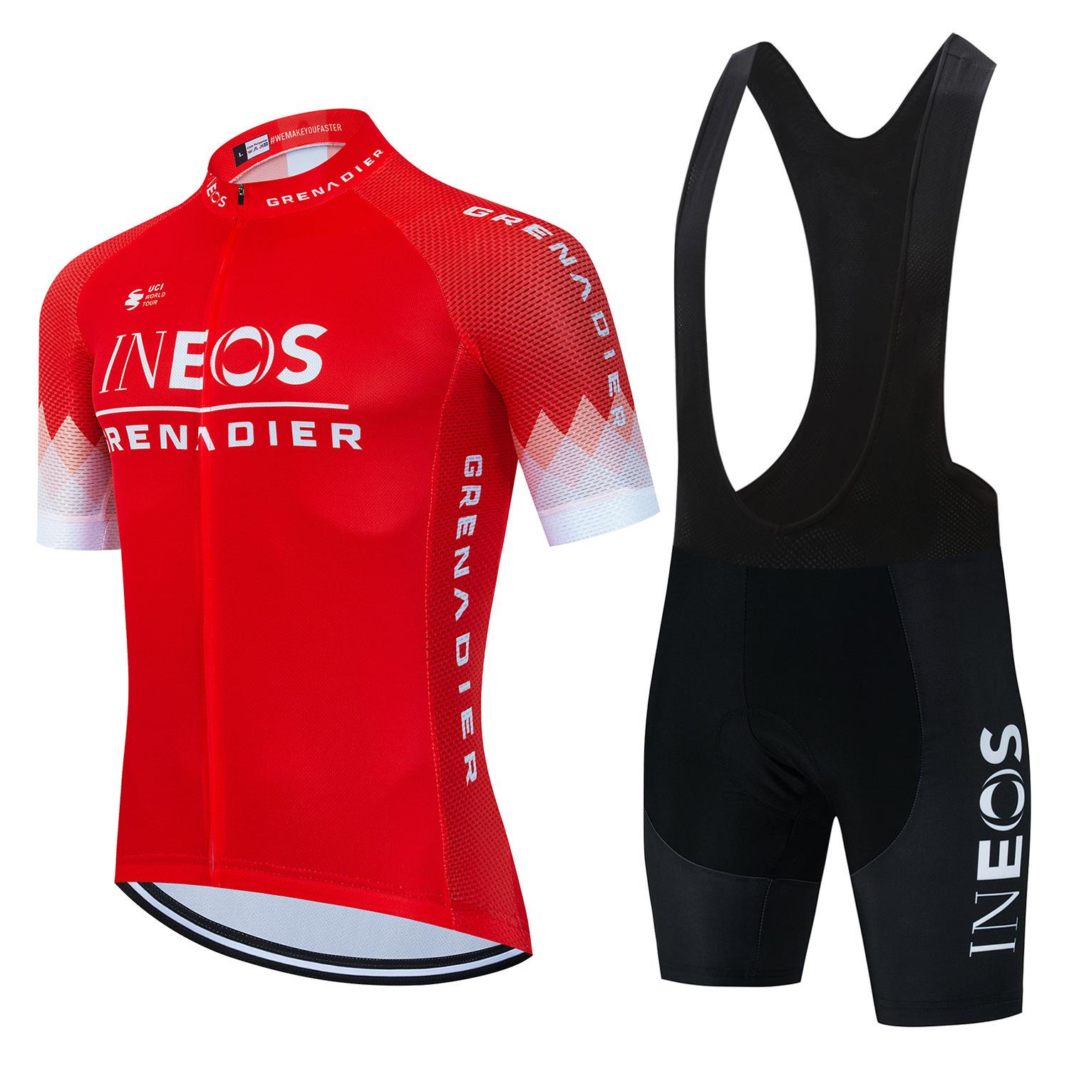 

2026 Summer Breathable Cycling Suit, Team Version Cycling Suit, Summer Short-sleeved Overalls, Shorts, Sweating, Breathable and Quick-drying Men XS