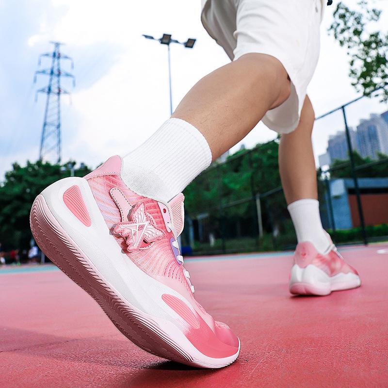 Zapatillas deportivas de competición antideslizantes resistentes al desgaste, visión nocturna reflectante, absorción de impactos y rebote para suelo de cemento, zapatillas de baloncesto