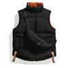 Double Sided Cotton Vest for Men and Women, Autumn and Winter Vest, Thickened Stand Up Collar Vest