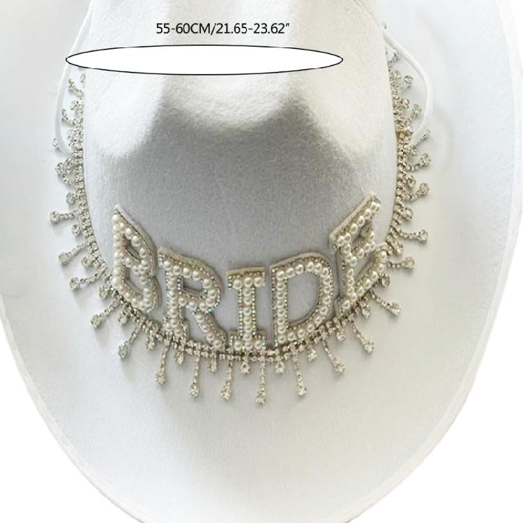 BrideToBe Cowboy Hat Role Play Costume Hat Wide Brims Hat Music Festival Fedoras