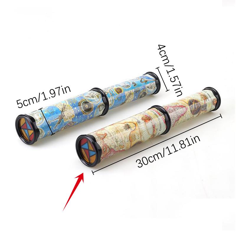 1Pc Hot Scalable Magic Kaleidoscope Classic Three Mausoleum Mirror Kaleidoscope Toys Fancy Colored World Toys For Children Gifts