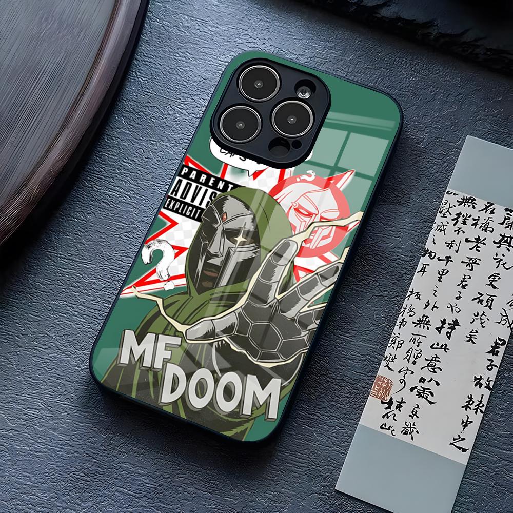

Чехол для телефона M-MF Rapper D-DOOM Для IPhone 16 Pro Max 17 14 15 Plus 13 Mini 11 12 X XR XS 8 7 Plus SE Стеклянная крышка iPhone12 ProMax