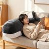 Missmat Whale Plush Hugging Body Pillow, Extra Large Soft Animal Cushion, Washable Side-Sleeping Pillow, Room Decor Gift, Approx. 100cm (Black)