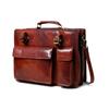 Tuscany Italian Leather Briefcase, Tan For Men & Women
