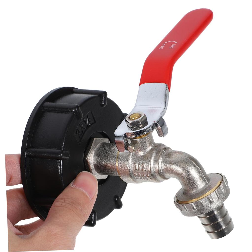 Durable IBC Tank Tap Adapter S60*6 Coarse Thread To 1/2'' 3/4'' Connector Replacement Valve Garden Home Valve Fitting Faucet