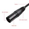 30cm / 11.8in 3 Pin Balanced Adapter Cord Plug and Play Microphone Splitter Cable  Recording Studio